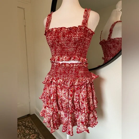 Free People 2 Piece Set! Crop Top & Skirt Set! - Picture 8 of 13